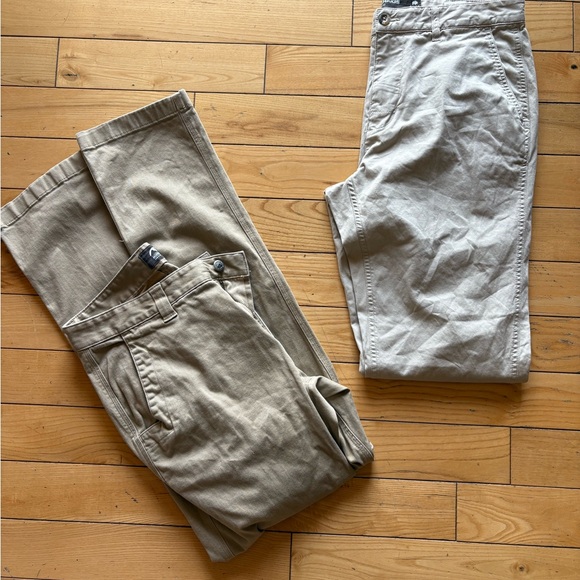 Mountain Khakis Men's Chinos - Khaki and Light Tan Set of Two